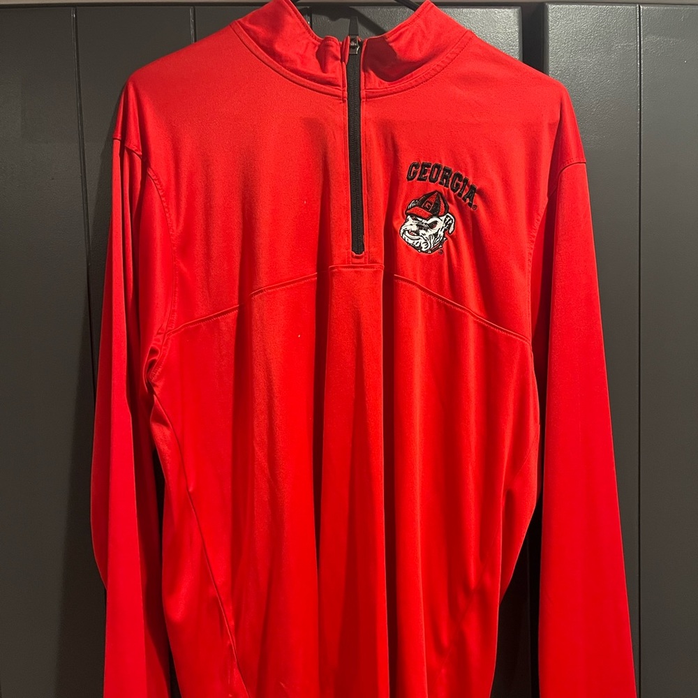 Champion Mens Georgia Bulldog 1/2 Zip